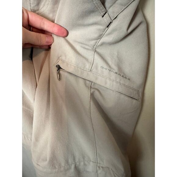 Columbia Women’s Zip Off Hiking Pants Shorts Tan Khaki Convertible Medium 8 - Picture 3 of 7